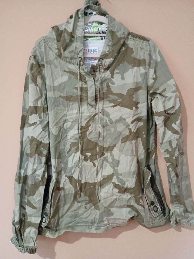 Cazadora militar | Verde y beige