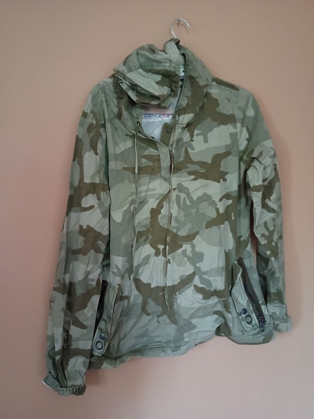 Cazadora militar | Verde y beige