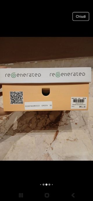 Scarpe sportive bambino verde-bianco