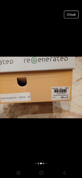 Scarpe sportive bambino verde-bianco