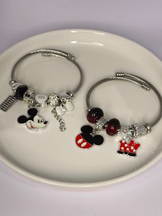 Pack de Pulseras Mickey Mouse acero inoxidable