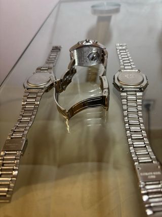2 Casio + Swatch rosa: relojes vintage mujer 