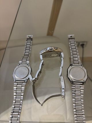 2 Casio + Swatch rosa: relojes vintage mujer 