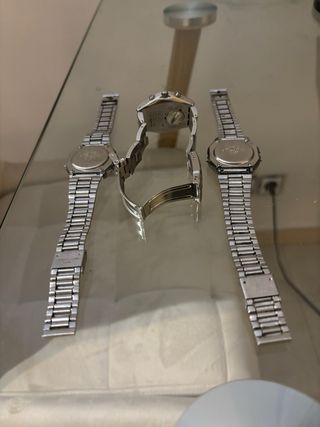 2 Casio + Swatch rosa: relojes vintage mujer 