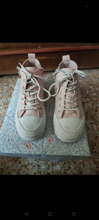 Zapatillas niña rosa claro