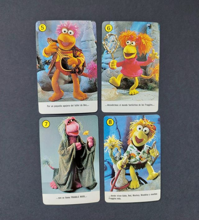 Cartas SIN JUGAR Fraggle Rock. Juego infantil mesa