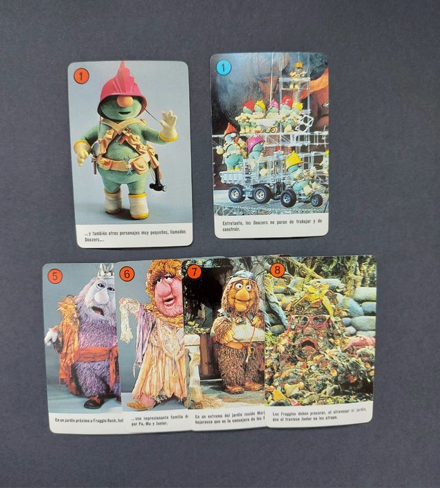 Cartas SIN JUGAR Fraggle Rock. Juego infantil mesa