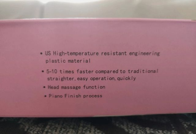 Plancha Cepillo Pelo Rosa