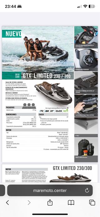 Sea-Doo GTX limited 300 - Moto de agua