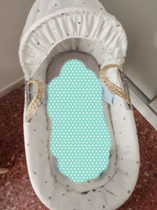 Capazo bebé mimbre