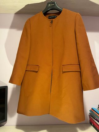 Abrigo Zara marrón mujer talla S