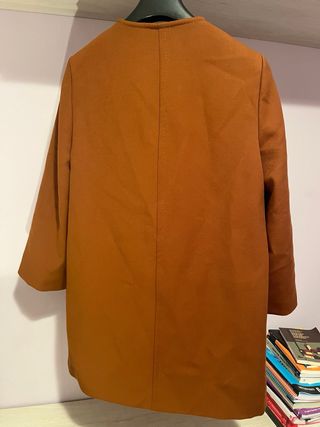 Abrigo Zara marrón mujer talla S