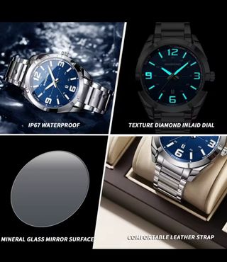 Reloj BINBOND Hombre Azul Plata