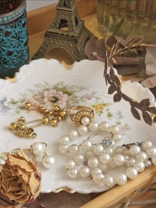 Tres joyas de platos porcelana fina