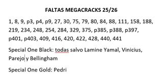 Cromos Megacracks 2025/26