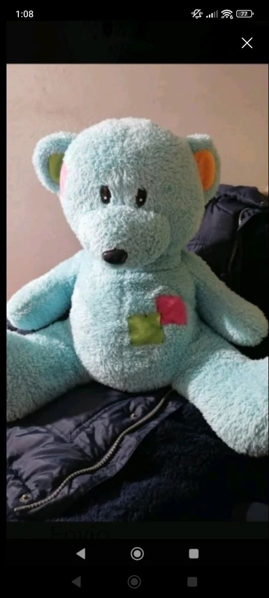 Peluche Oso Grande Azul