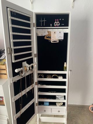 Espejo joyero blanco - mueble