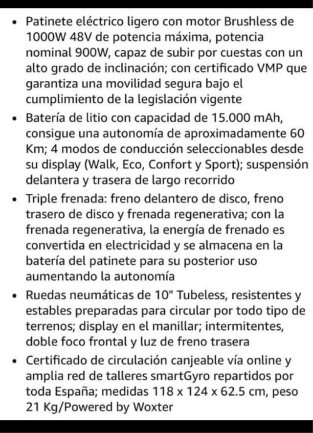 Patinete smartgyro K2 Pro