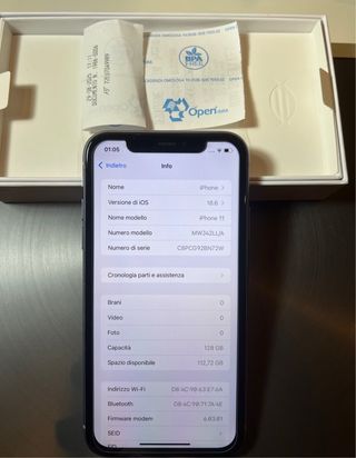 iPhone 11 Viola 128GB GRADO A - RIBASSATO 