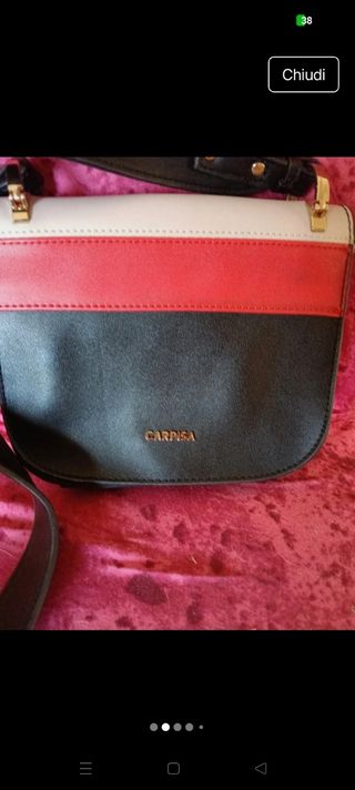 Borsa Carpisa a tracolla bicolore