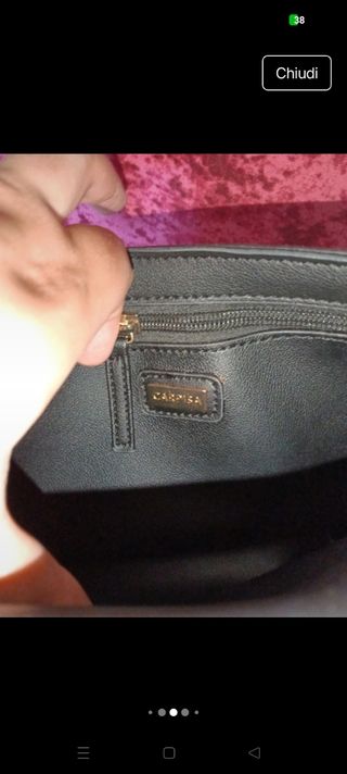 Borsa Carpisa a tracolla bicolore