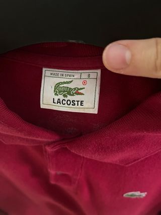 Polo Lacoste rojo