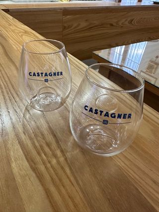 2 Calici Vino Castagner Trasparenti