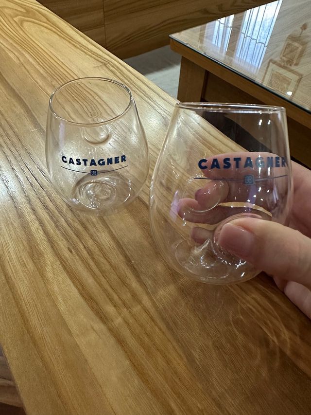 2 Calici Vino Castagner Trasparenti