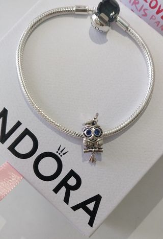 Charm Pandora Búho Sabio Graduación.
