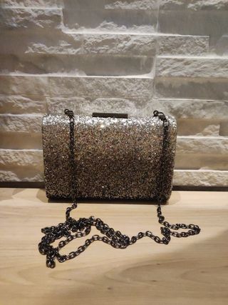 Bolso Fiesta Brillante - Plata/Dorado. PARFOIS
