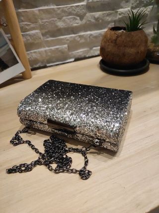 Bolso Fiesta Brillante - Plata/Dorado. PARFOIS
