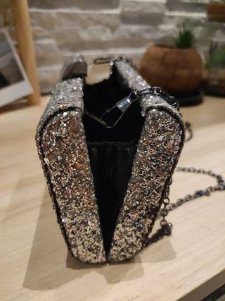 Bolso Fiesta Brillante - Plata/Dorado. PARFOIS
