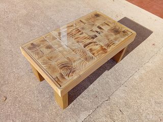 Mesa centro madera reciclada