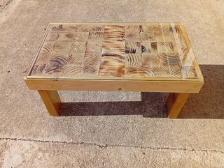Mesa centro madera reciclada