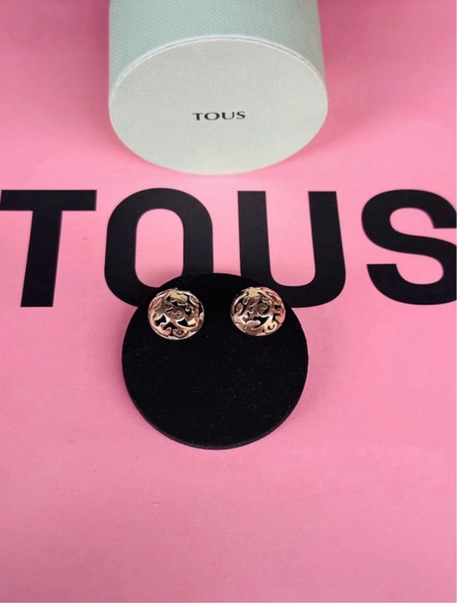 Pendientes Tous Bilaminado Oro