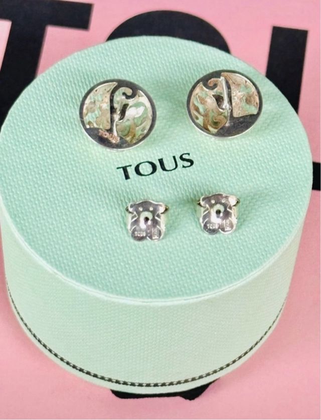 Pendientes Tous Bilaminado Oro