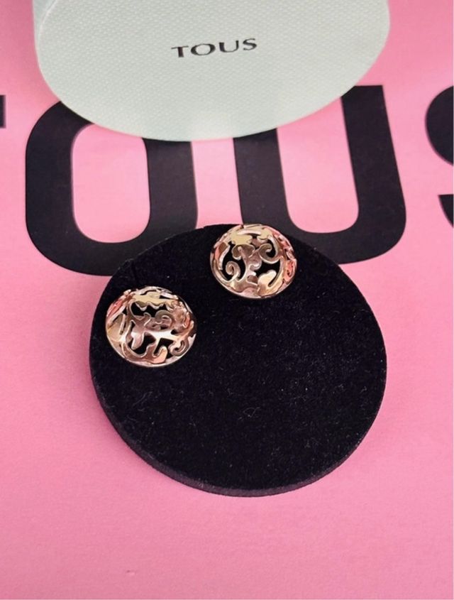 Pendientes Tous Bilaminado Oro