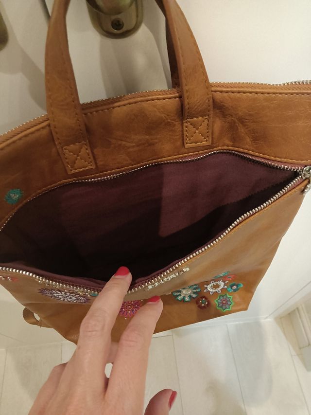 Mochila Desigual - Piel - Bordada