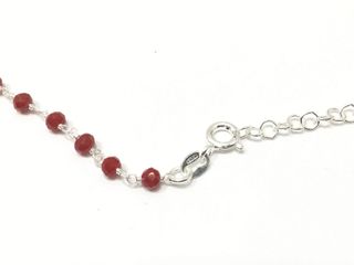 collar plata 925mm con piedra con circonita 28cm