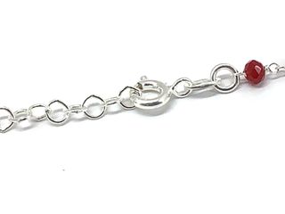 collar plata 925mm con piedra con circonita 28cm