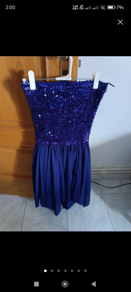 Vestido lentejuelas morado- fiesta