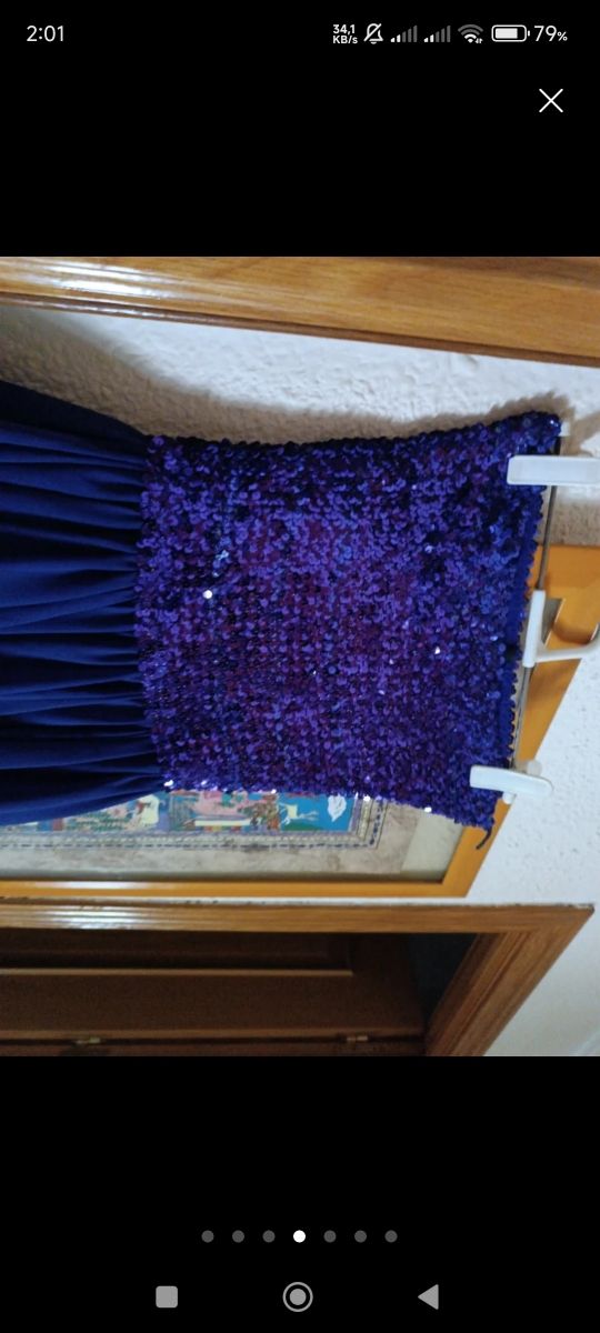 Vestido lentejuelas morado- fiesta