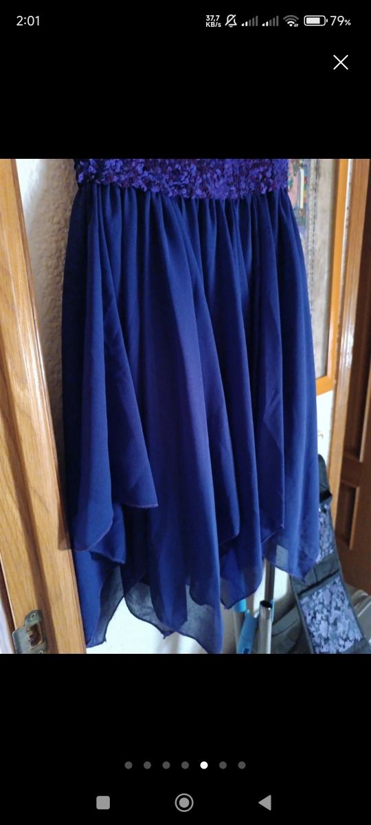 Vestido lentejuelas morado- fiesta