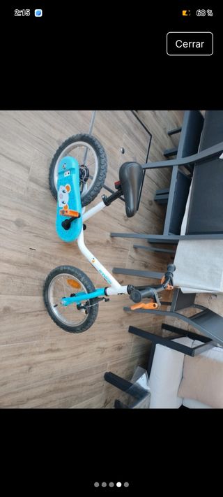 Bicicleta niño 14" turquesa