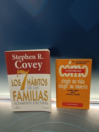 Lote 2 libros , Los 7 hábitos de las familias + Como vivir mejor