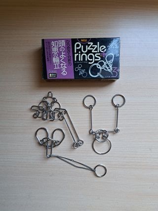 3 JUEGOS DE METAL PUZZLE RINGS PLUS ROMPECABEZAS