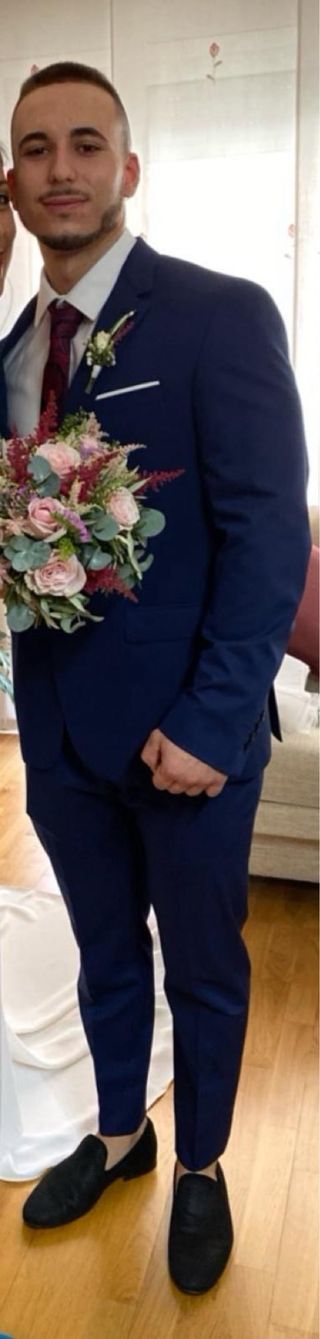 Traje Zara azul - usado 1 vez