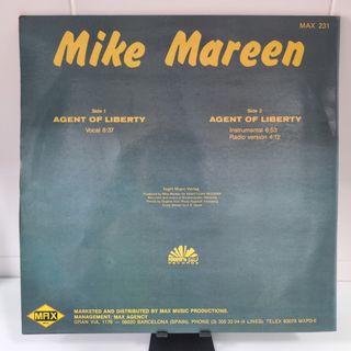 Vinilo Mike Mareen - Agent of Liberty
