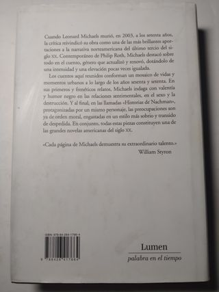 LEONARD MICHAELS. LOS CUENTOS EDITORIAL LUMEN 2010