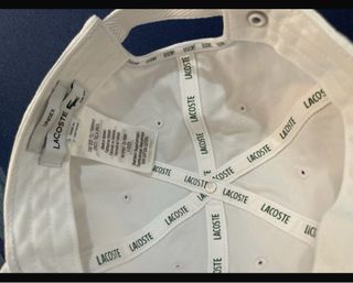 Gorra Lacoste de Sarga blanca